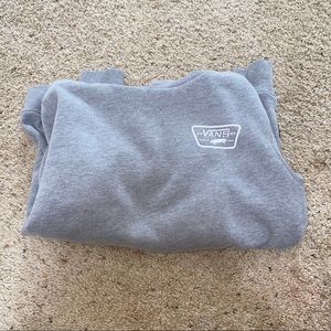 Grey vans hoodie sweatshirt